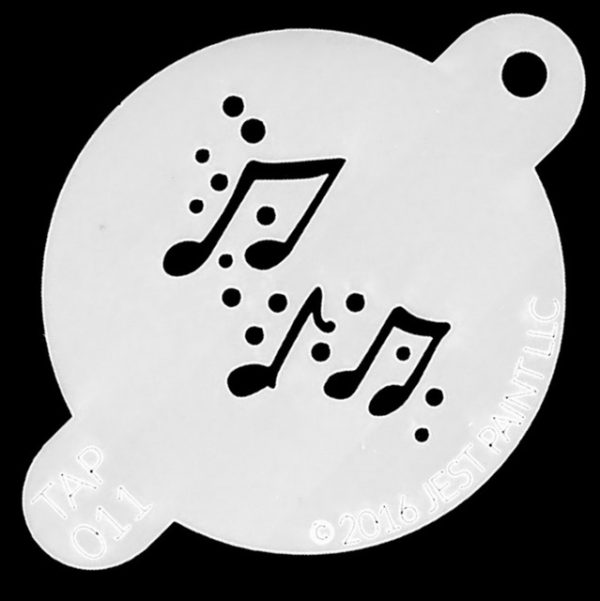 Tap Face Painting Stencil TAP011 Music
