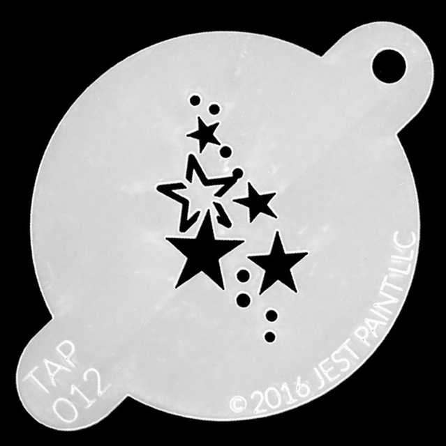 Tap Face Painting Stencil TAP012 Stars