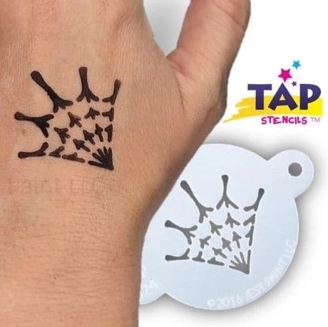 Tap Face Painting Stencil TAP024 Spider Web