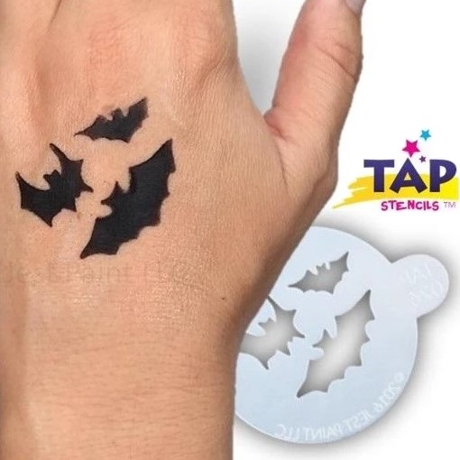 Tap Face Painting Stencil TAP026 Bats