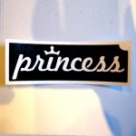 Glitter Tattoo Stencil - Princess Logo