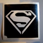 Glitter Tattoo Stencil - Superman