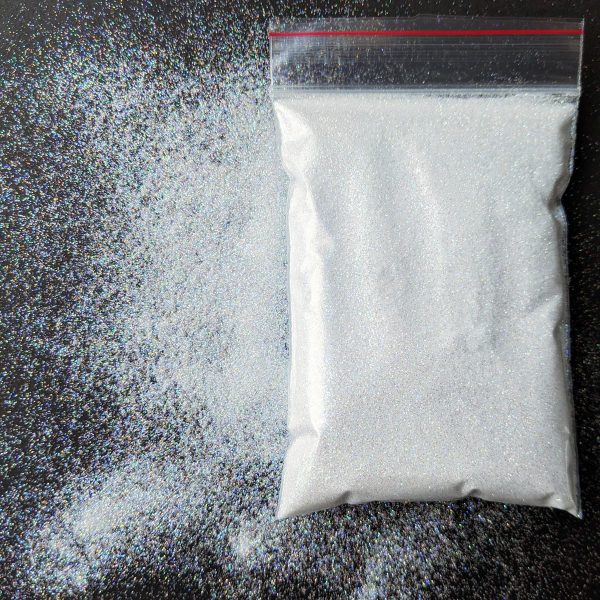 ABA Fine Cosmetic Glitter 50g Refill Bag – Holographic White