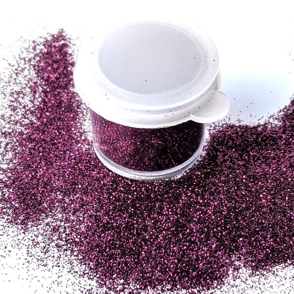 ABA Fine Cosmetic Glitter 7.5ml Jar – Plum Purple