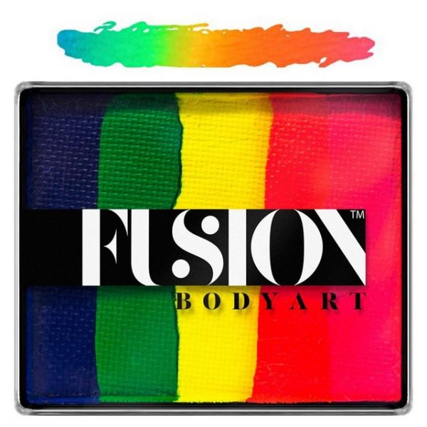 Fusion split-cake face paint - Neon Rainbow 50g