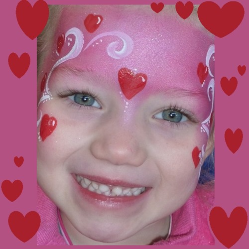 Valentines Day face painting
