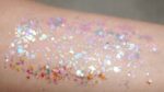 ABA Holographic White chunky glitter blend swatch
