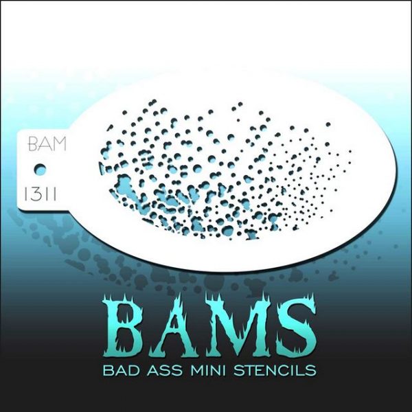 Bad Ass Mini Face Painting Stencil BAM 1311
