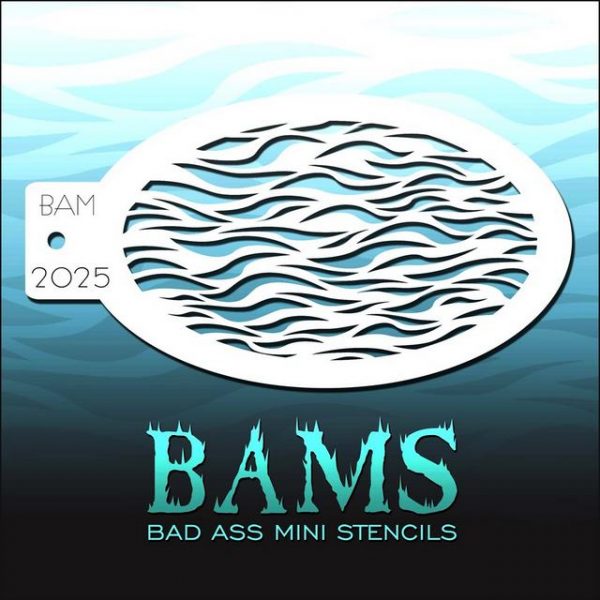 Bad Ass Mini Face Painting Stencil BAM 2025