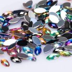 Faceted ALMOND Gems - 10 colours 50pack