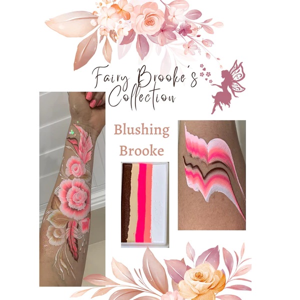 Fairy Brooke's BLUSHING BROOKE 1 inch One-Stroke Face Paint by SillyFarm