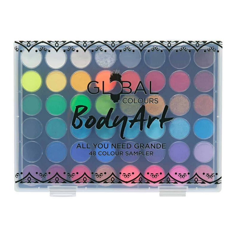 Global Colours ALL YOUR NEED 48 colour face and body paint GRANDE sampler palette