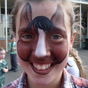 Horse face painting design using TAG BROWN face paint