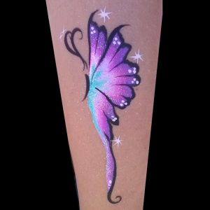 Small one-stroke butterfly using TAG UNICORN one-stroke