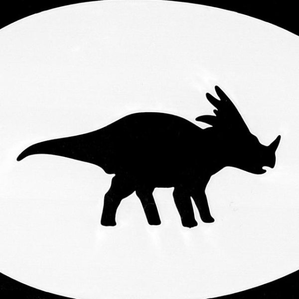 Styracosaurus face painting stencil