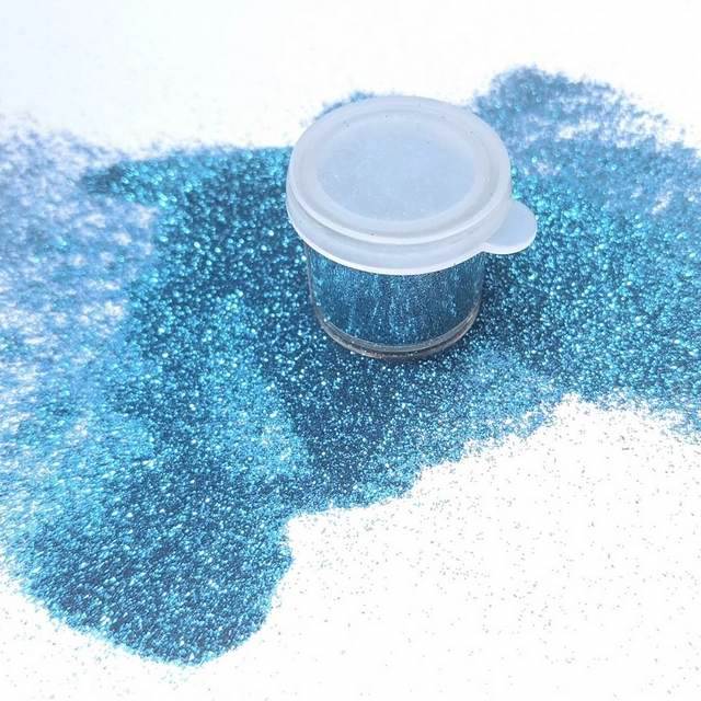 AG Electric Blue Cosmetic Glitter jar