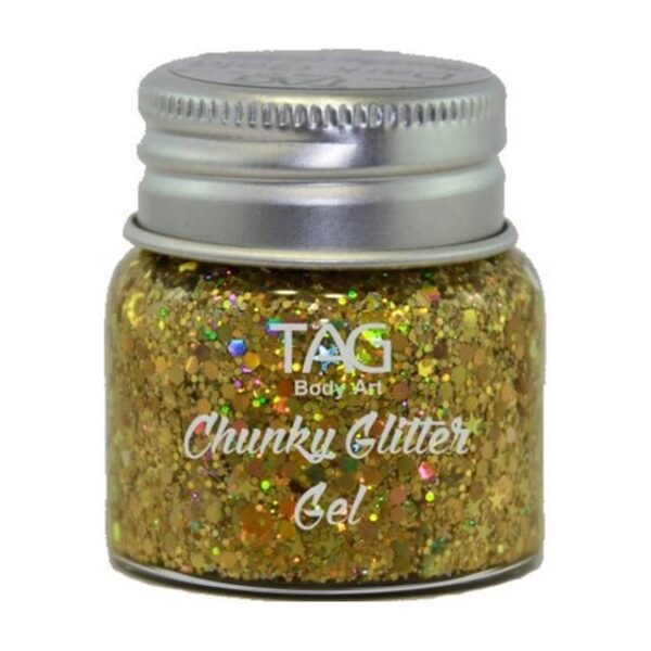 Tag Chunky Glitter Gel 20g - Gold