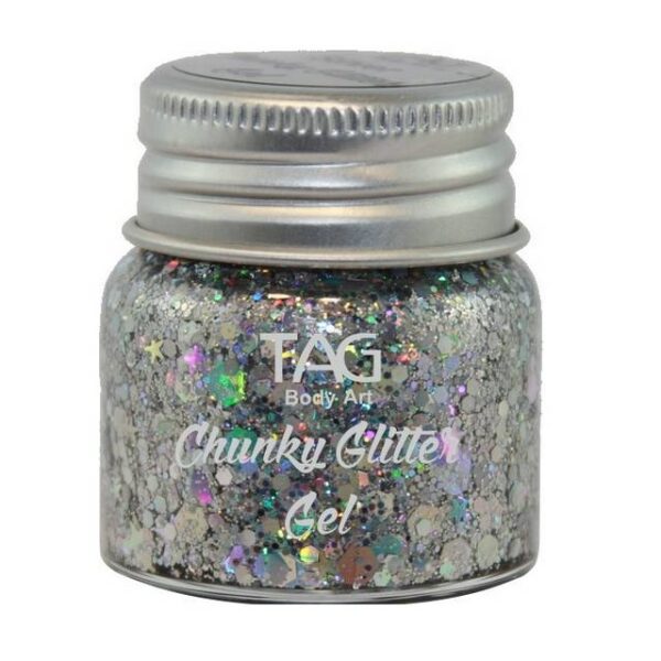 Tag Chunky Glitter Gel 20g - Silver