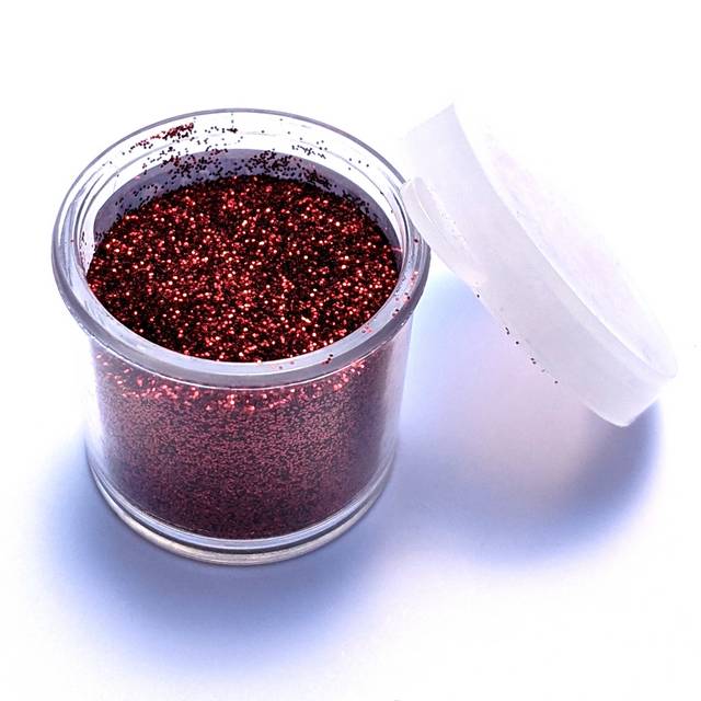 TAG cosmetic glitter Ruby Red 7.5ml jar