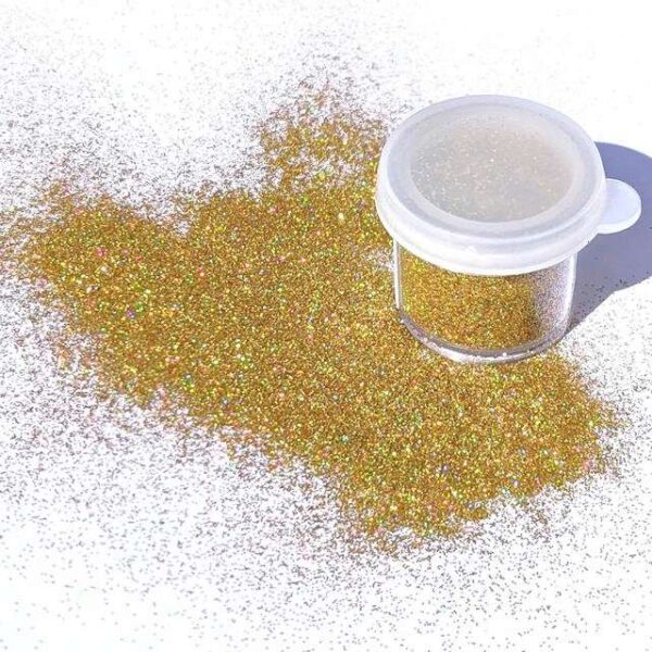 Tag Holographic Gold Cosmetic Glitter 7.5ml Jar
