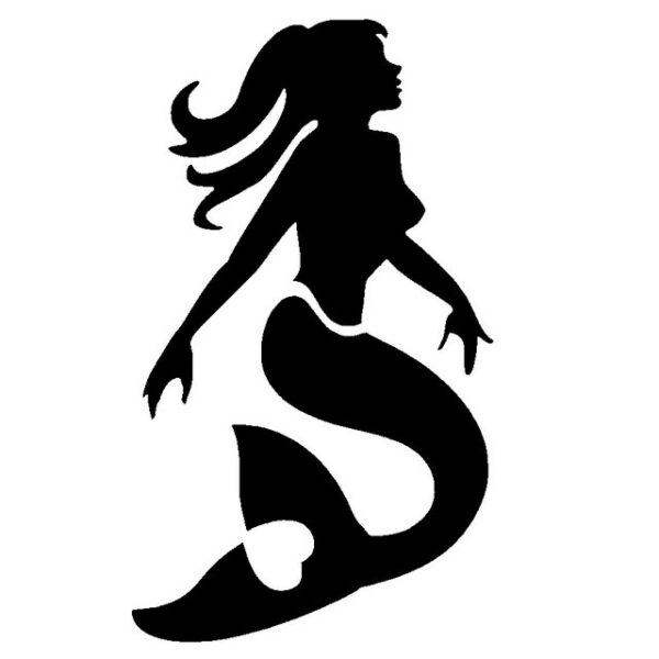 TAG Mermaid Glitter Tattoo Stencil