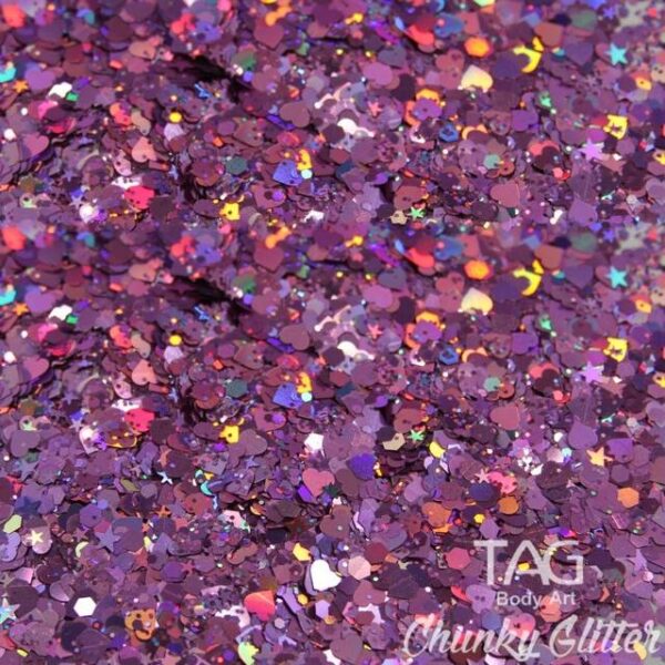 Tag Pink Loose Chunky Cosmetic Glitter