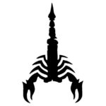 Tag Scorpion Glitter Tattoo Stencil