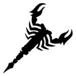 Tag Scorpion Glitter Tattoo Stencil