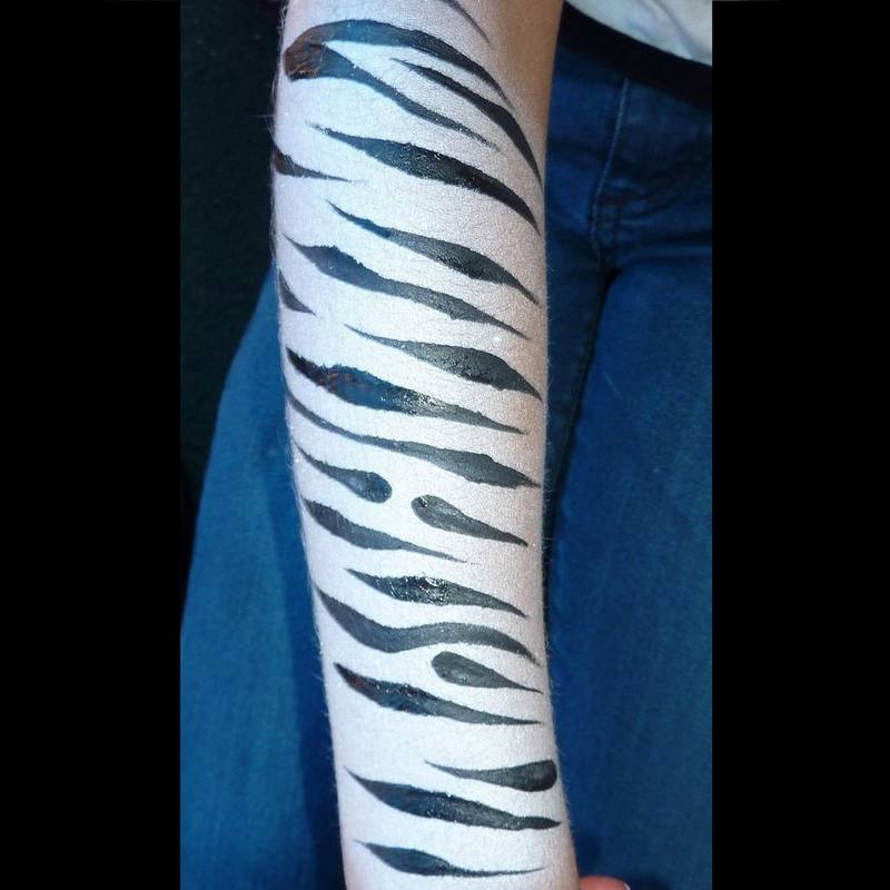 White Tiger or Zebra arm Painting