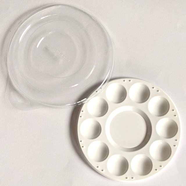empty round palette with lid